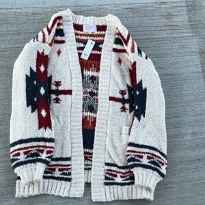 Francesca’s extremely SOFT! Aztec print cardigan